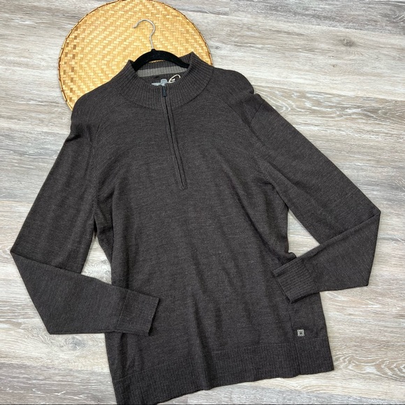 Smartwool Other - Smart wool brown quarter zip pullover